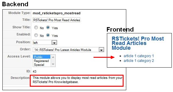 RSTickets!Pro Most Read Articles module